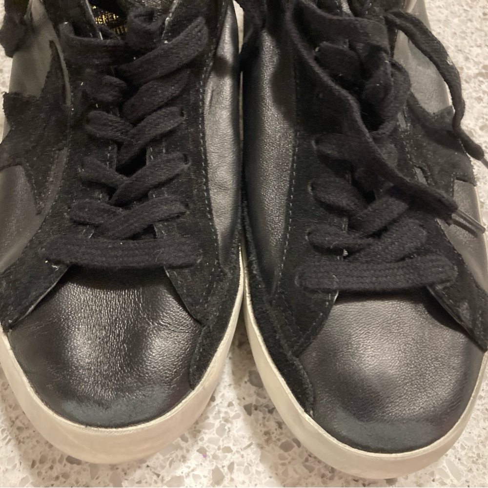 Golden Goose Black Leather Men's Sneakers - Picture 4 of 11